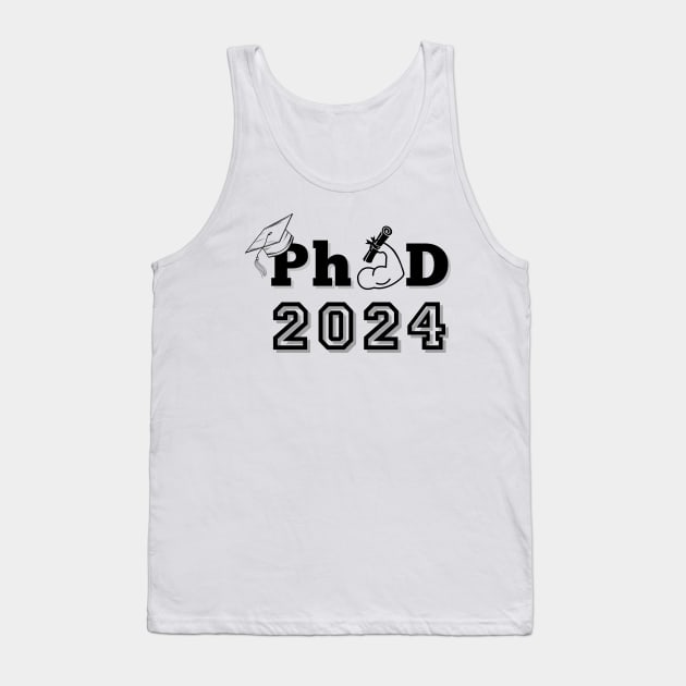 PhD Survivor 2024 | PharmD 2024 Pharmacy Doctorate Degree Graduate Tank Top by Motistry